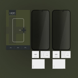 Αντιχαρακτικό Γυαλί Προστασίας Apple iPhone 17 / 17 Pro / 16 Pro - Hofi Anti Spy Pro+ Tempered Glass Privacy Full Face Απορρήτου Οθόνης - 2 Τεμάχια - Black (5906302310883)