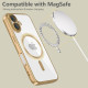 Θήκη Apple iPhone 16 - Tech-Protect MagFlex Διάφανη Σιλικόνης με MagSafe - Shiny Gold (5906302311385)