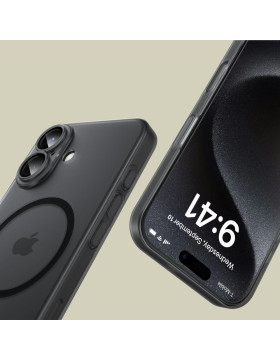 Θήκη Apple iPhone 16 - Tech-Protect MagSlim Σκληρή Ημιδιάφανη με MagSafe - Matte / Black (5906302311224)