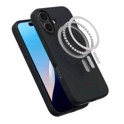 Θήκη Apple iPhone 16 - Spacecase Pure Mag Σκληρή με MagSafe - Black (5905719112240)