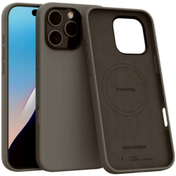Θήκη Apple iPhone 16 Pro Max - Spacecase Pure Mag Σκληρή με MagSafe - Gray (5905719112332)