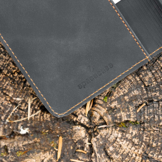 Θήκη Apple iPhone 16 Plus - Spacecase Wallet Πορτοφόλι - Black (5905719111373)