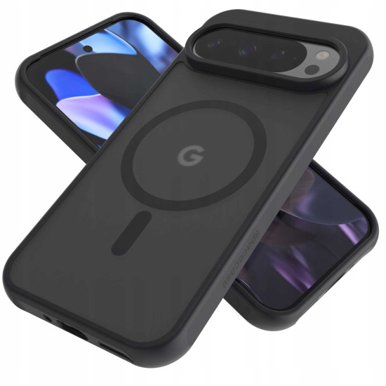 Θήκη Google Pixel 9 / 9 Pro - Spacecase Hybrid MagSafe Σκληρή Ημιδιάφανη με MagSafe - Black (5905719111298)