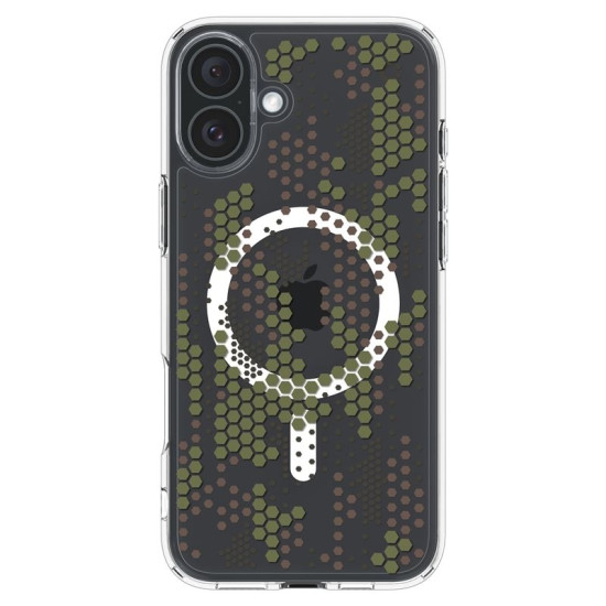 Θήκη Apple iPhone 16 - Spigen Ultra Hybrid MagFit με MagSafe - Digital Camo (ACS08210)