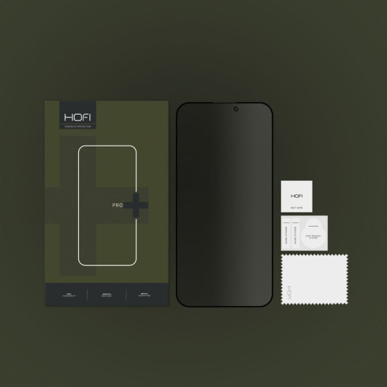 Αντιχαρακτικό Γυαλί Προστασίας Apple iPhone 14 Pro Max - Hofi Anti Spy Pro+ Tempered Glass Privacy Full Face Απορρήτου Οθόνης - Black (9490713933565)