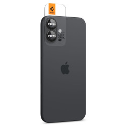 Αντιχαρακτικό Γυαλί Προστασίας Apple iPhone 17 / 16 / 16 Plus - Spigen GLAS.tR EZ Fit OPTIK Pro Camera Lens Protector για Φακό Κάμερας - 2 Τεμάχια - Black (AGL07921)