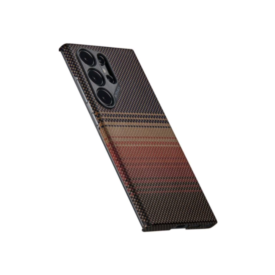 Θήκη Samsung Galaxy S24 Ultra - Pitaka Fusion Weaving MagEZ Case 4 Aramid Fiber Body με MagSafe - 1.27mm - 600D - Sunset (FS2401U)