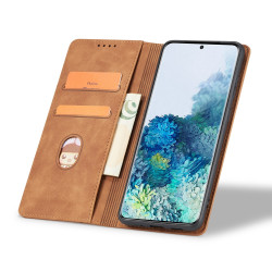 Θήκη Samsung Galaxy S24 FE - Bodycell Book Case Πορτοφόλι - Brown (5206015079559)