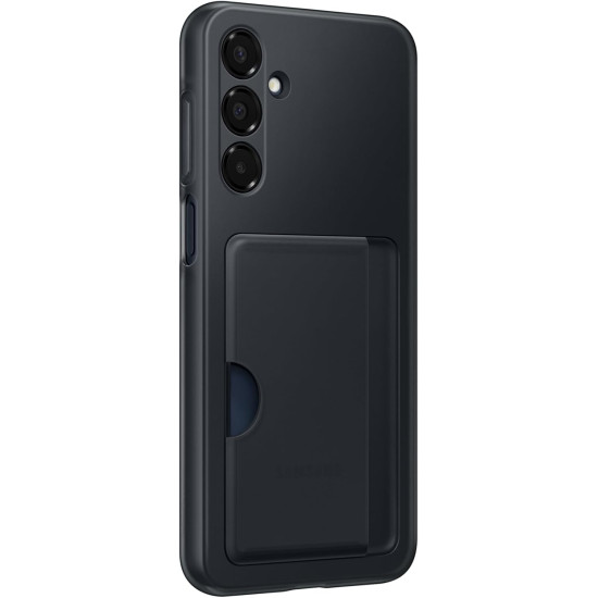 Θήκη Samsung Galaxy A16 - Official Samsung Card Slot Case Σιλικόνης με Υποδοχή για Κάρτα - Black (EF-OA166TBEGWW)