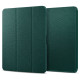 Θήκη Apple iPad Pro 13" 2025 / 2024 - Spigen Urban Fit Σκληρή Flip Υφασμάτινη με Υποδοχή για Apple Pencil - Midnight Green (ACS07763)