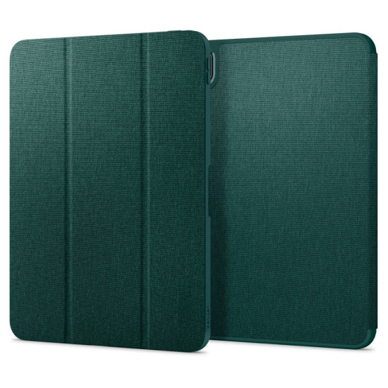 Θήκη Apple iPad Pro 11" 2025 / 2024 - Spigen Urban Fit Σκληρή Flip Υφασμάτινη με Υποδοχή για Apple Pencil - Midnight Green (ACS07759)