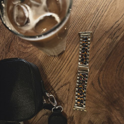 Λουράκι Apple Watch SE/11/10/9/8/7/6/5/4 (42/41/40mm) - Tech-Protect Modern Μεταλλικό - Leopard (5906302310616)