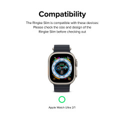Θήκη Apple Watch Ultra 3 / Ultra 2 / Ultra 1 49mm - Ringke Slim Case Σκληρή - 2 Τεμάχια - Clear / Titanium Gray (8809881269023)