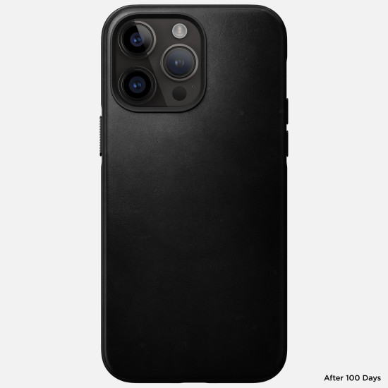 Θήκη Apple iPhone 14 Pro Max - Nomad Modern Leather Case Horween Δερμάτινη με MagSafe - Black (NM01221685)