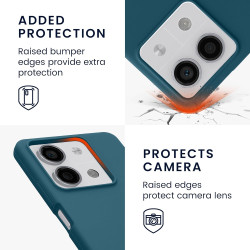 Θήκη Xiaomi Redmi Note 13 5G - KWmobile Soft Flexible Rubber Cover Σιλικόνης - Teal Matte (KWM000020LM002C)