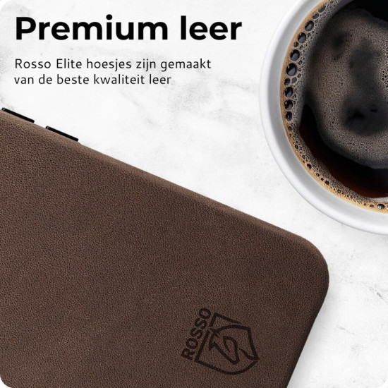 Θήκη Apple iPhone 16 Pro Max - Rosso Elite Back Cover Δερμάτινη με MagSafe - Brown (8719246454257)