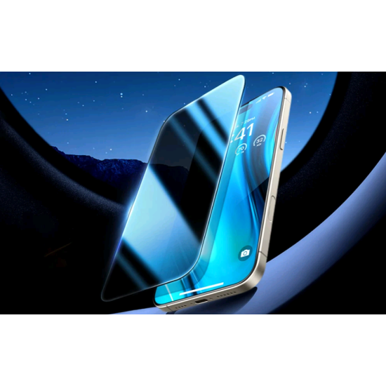Αντιχαρακτικό Γυαλί Προστασίας Apple iPhone 16 Pro Max - Torras Install Master Privacy Tempered Glass FullFace Απορρήτου Οθόνης - Black (6970592331155)