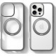 Θήκη Apple iPhone 16 Pro Max - Torras Ostand R Fusion Διάφανη Ανθεκτική με MagSafe & KickStand - Titanium Grey (6970592331711)