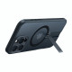 Θήκη Apple iPhone 16 Pro Max - Torras Pstand Spin Case Ημιδιάφανη Ανθεκτική με MagSafe & KickStand - Black (6938075602147)