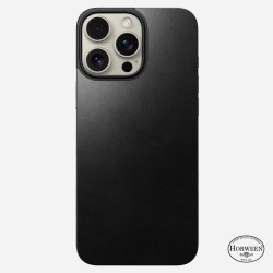 Κάλυμμα Apple iPhone 16 Pro Max - Nomad Magnetic Leather Back Horween Μαγνητικό Δερμάτινο Πλάτης με MagSafe - Black (NM01363385)