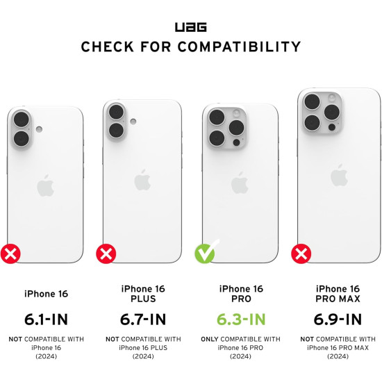Θήκη Apple iPhone 16 Pro - UAG Monarch Pro Ανθεκτική με MagSafe - Titanium (114456113636)