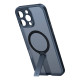 Θήκη Apple iPhone 16 Pro - Torras Pstand Spin Case Ημιδιάφανη Ανθεκτική με MagSafe & KickStand - Black (6938075602130)