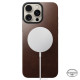 Κάλυμμα Apple iPhone 16 Pro Max - Nomad Magnetic Leather Back Horween Μαγνητικό Δερμάτινο Πλάτης με MagSafe - Rustic Brown (NM01361985)