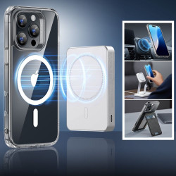 Θήκη & Αντιχαρακτικό Γυαλί Προστασίας Apple iPhone 16 Pro Max - ESR Classic Hybrid HaloLock Σετ Ανθεκτική με MagSafe & Tempered Glass Οθόνης - Clear (4894240243541)