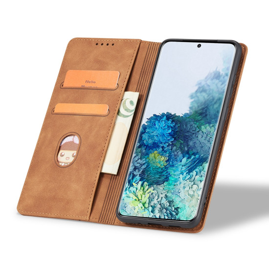 Θήκη Realme GT 6 / GT 6T - Bodycell Book Case Πορτοφόλι - Brown (5206015079375)
