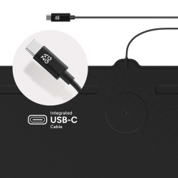 Zagg Wireless Charging Desk Mat - MousePad με Βάση Ασύρματης Φόρτισης Qi - 10W - Black (840390302571)