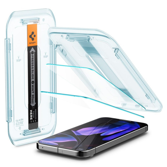 Αντιχαρακτικό Γυαλί Προστασίας Google Pixel 10 Pro XL / 9 Pro XL - Spigen Tempered Glass GLAS.tR EZ Fit Οθόνης - 2 Τεμάχια - Clear (AGL08445)