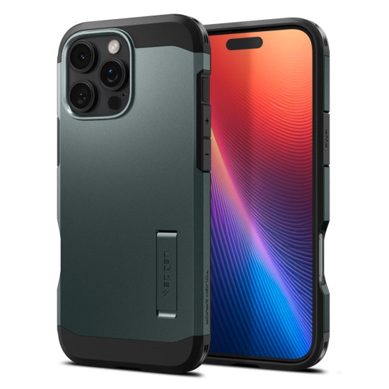 Θήκη Apple iPhone 16 Pro - Spigen Tough Armor AI MagFit Ανθεκτική με MagSafe - Abyss Green (ACS08148)