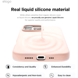Θήκη Apple iPhone 16 Pro Max - Elago Magnetic Silicone Case Premium Σιλικόνης με MagSafe - Lovely Pink (ES16MSSC69PRO-LPK)