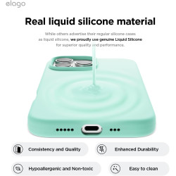 Θήκη Apple iPhone 16 Pro Max - Elago Silicone Case Premium Σιλικόνης - Aqua Sky (ES16SC69PRO-ASKY)
