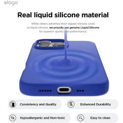 Θήκη Apple iPhone 16 Pro Max - Elago Silicone Case Premium Σιλικόνης - Cobalt Blue (ES16SC69PRO-CBL)