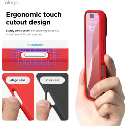 Θήκη Apple iPhone 16 Pro - Elago Silicone Case Premium Σιλικόνης - Red (ES16SC63PRO-RD)