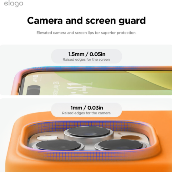 Θήκη Apple iPhone 16 Pro Max - Elago Silicone Case Premium Σιλικόνης - Orange (ES16SC69PRO-OR)