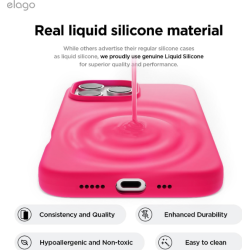 Θήκη Apple iPhone 16 Pro - Elago Silicone Case Premium Σιλικόνης - Ice Red (ES16SC63PRO-IRED)