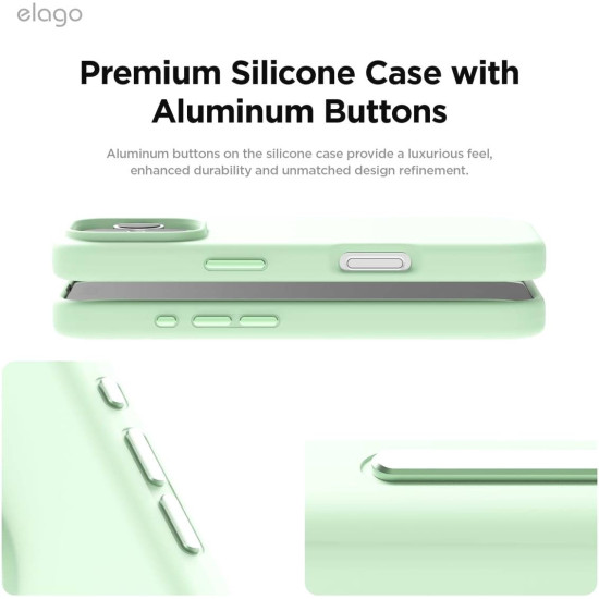 Θήκη Apple iPhone 16 Pro - Elago Magnetic Silicone Case Premium Σιλικόνης με MagSafe - Soft Mint (ES16MSSC63PRO-SMT)