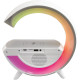 The Source RED5 Light Up Wireless Charging Alarm Clock Speaker - Βάση Ασύρματης Φόρτισης 10W / Ξυπνητήρι / Φορητό Ηχείο Bluetooth / Ραδιόφωνο FM με Φωτορυθμικό RGB Φωτισμό (5056327916826)