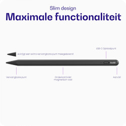 Γραφίδα Buddi Flow Universal Active Stylus Pen Μαγνητική Ψηφιακή Αφής για Smartphone / Tablet 5 Έτη Εγγύηση - Black (8719246449253)