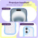 Θήκη iPhone 16 HappyCase Wavy Διάφανη Σκληρή με MagSafe & TPU Bumper - Blue (8719246462054)
