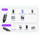 Αντάπτορας Ήχου Buddi Ease Type-C (Male) σε 3.5mm Jack Aux (Female) με DAC Τσιπ 5 Έτη Εγγύηση - Black (8719246459337)