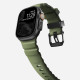 Λουράκι Apple Watch Ultra/SE/11/10/9/8/7/6/5/4 (49/46/45/44mm) Nomad Rocky Point Band Αδιάβροχο FKM & Τιτάνιο - Forest / Black (NM014797858)