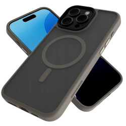 Θήκη iPhone 16 Pro Max Spacecase Hybrid MagSafe Σκληρή Ημιδιάφανη με MagSafe - Desert Titanium (5905719112035)