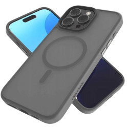 Θήκη iPhone 16 Pro Max Spacecase Hybrid MagSafe Σκληρή Ημιδιάφανη με MagSafe - Grey (5905719111892)