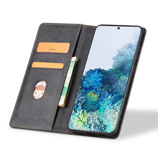 Θήκη iPhone 16 Pro Max Bodycell Book Case Πορτοφόλι - Black (5206015079733)
