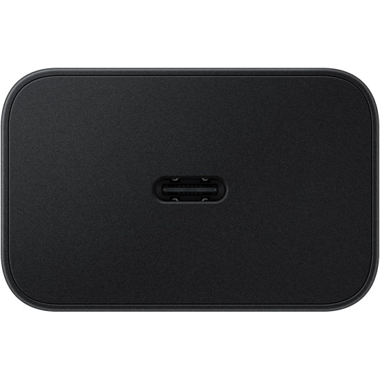 Φορτιστής Official Samsung New Fast GaN Travel Charger Γρήγορος Ταξιδιού με 1 x Θύρα Type-C & με Καλώδιο Type-C σε Type-C 180cm 45W - Black (EP-T4511XBEGEU)