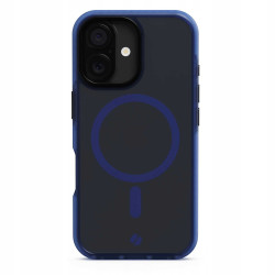 Θήκη iPhone 16 Spacecase Hybrid Fusion Mag Ημιδιάφανη Σκληρή με MagSafe - Dark Blue (5905719112394)