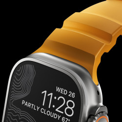 Λουράκι Apple Watch Ultra/SE/11/10/9/8/7/6/5/4 (49/46/45/44mm) Nomad Rocky Point Band Αδιάβροχο FKM & Τιτάνιο - Sol / Natural (NM013602858)